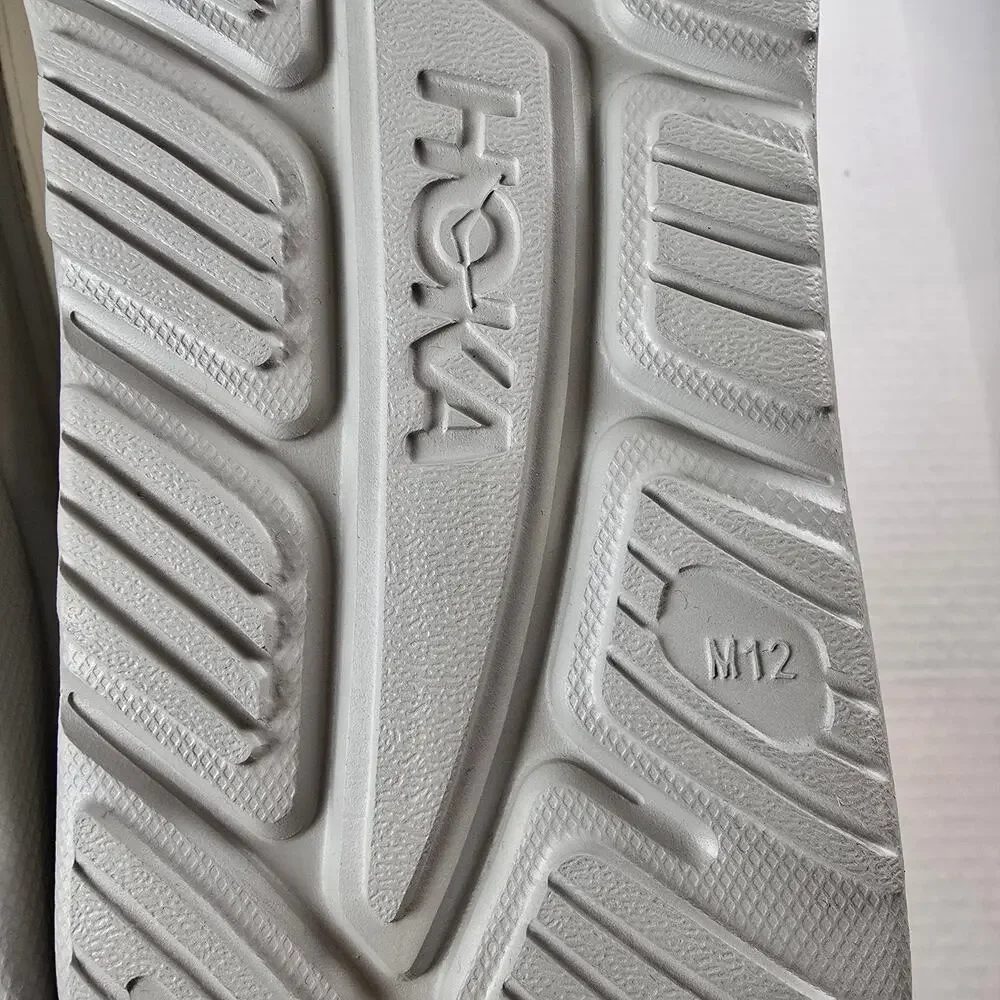 Hoka Ora Recovery Slide 3 Unisex Size M12 Alabaster/Stardust Comfort Sandals